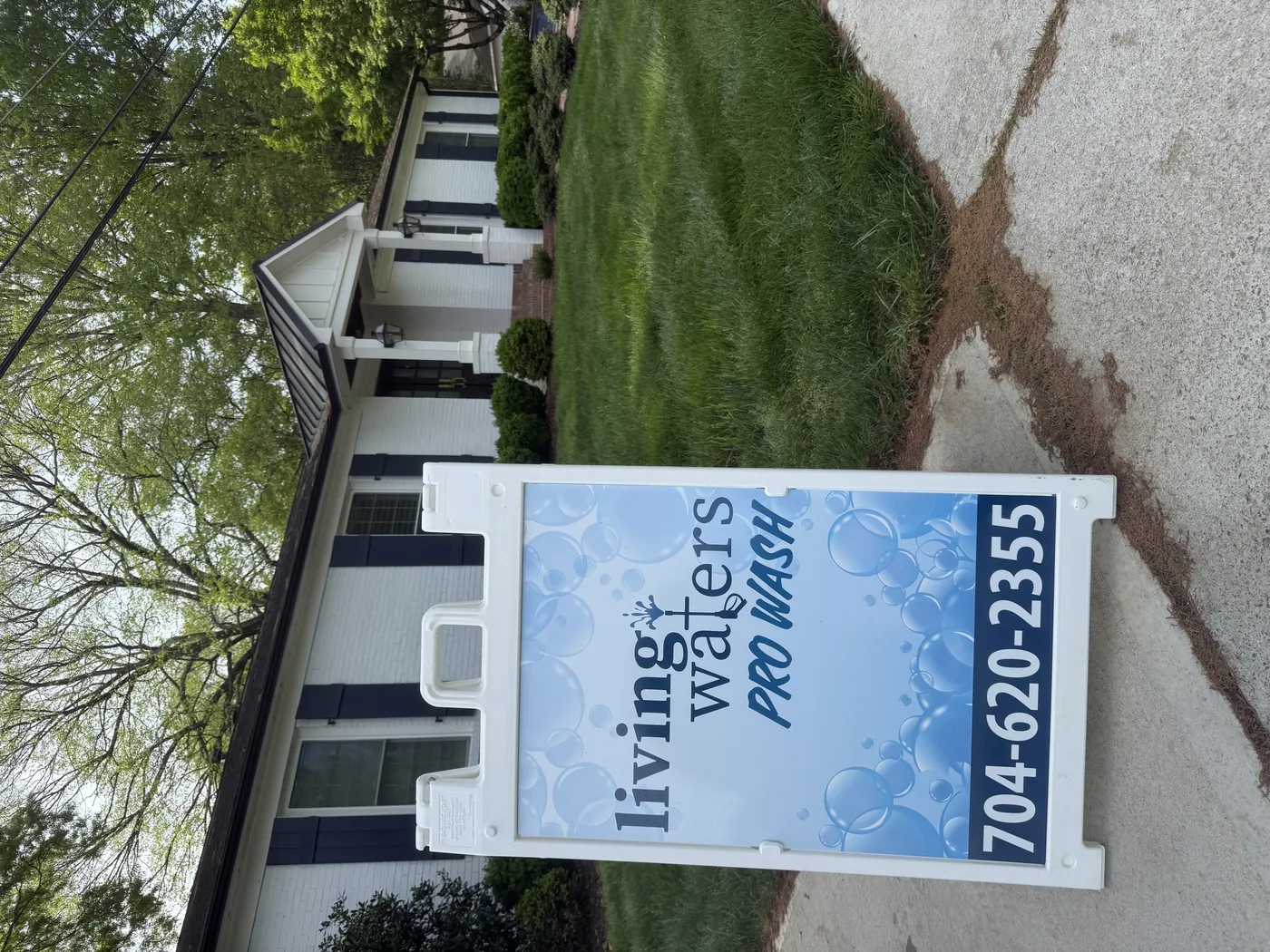 Living Waters Pro Wash at a Denver NC residential property
